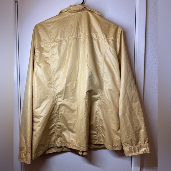 Chico’s Zenergy Yellow Zip Front Windbreaker Jacket Size 3 (US XL) - Picture 9 of 13